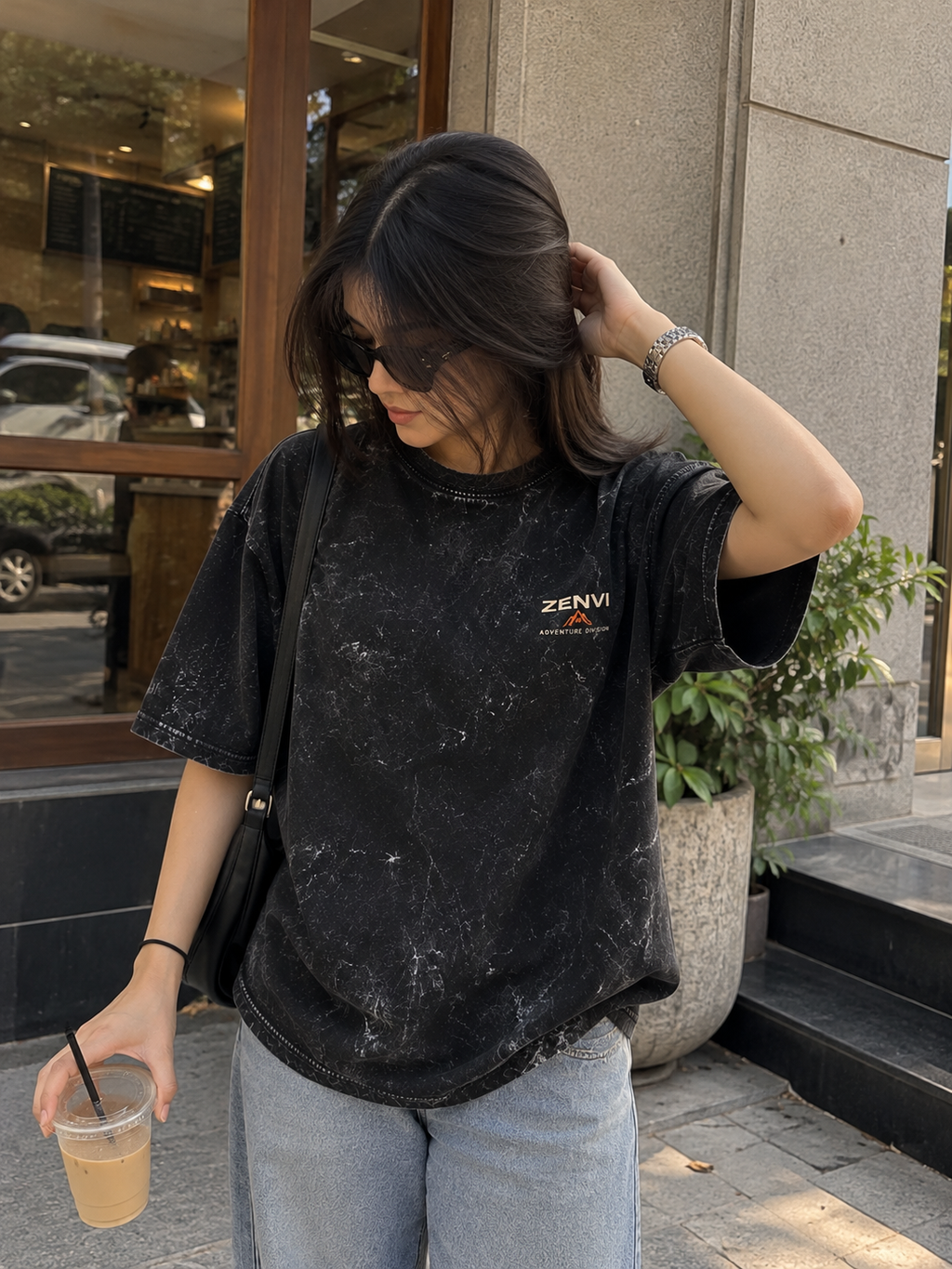 Detour was the Point Acid Wash Women Tee