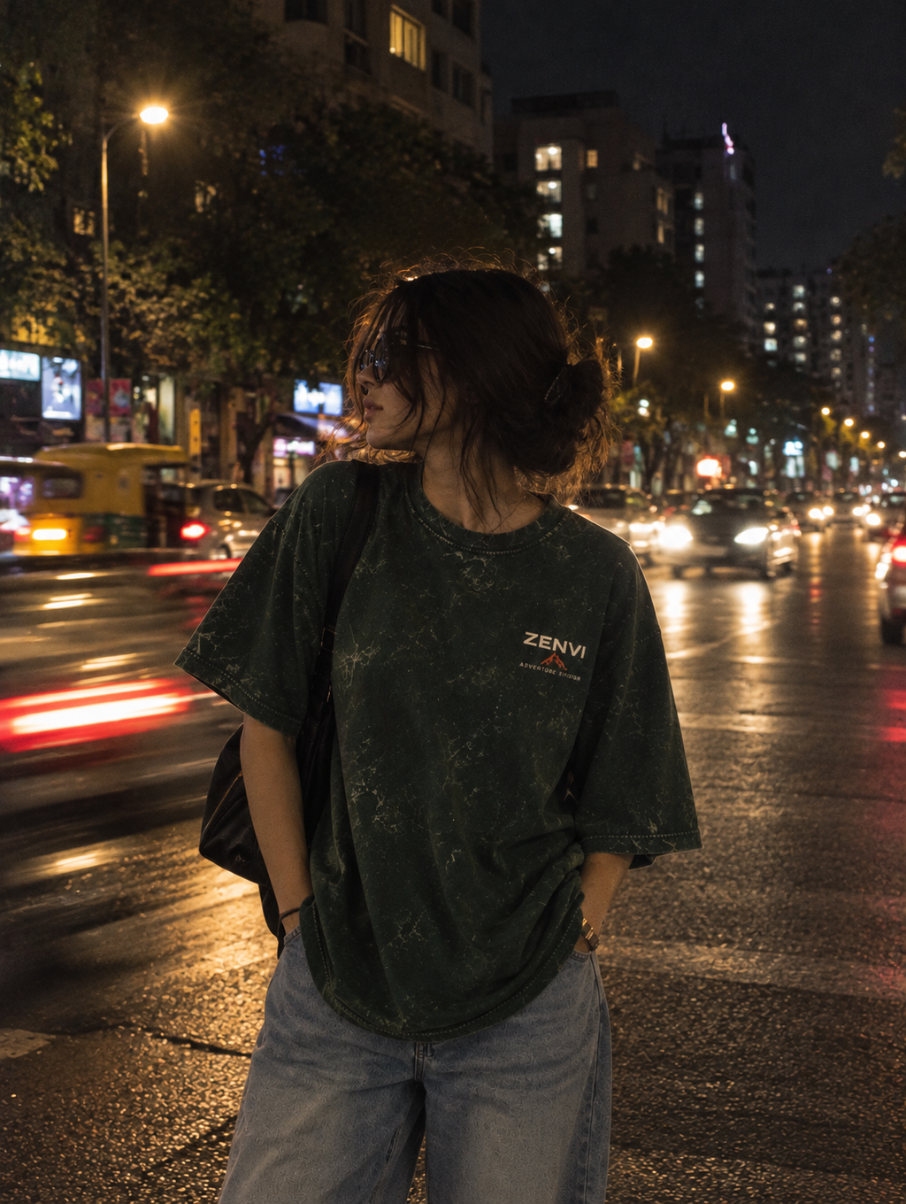 Detour was the Point Acid Wash Women Tee