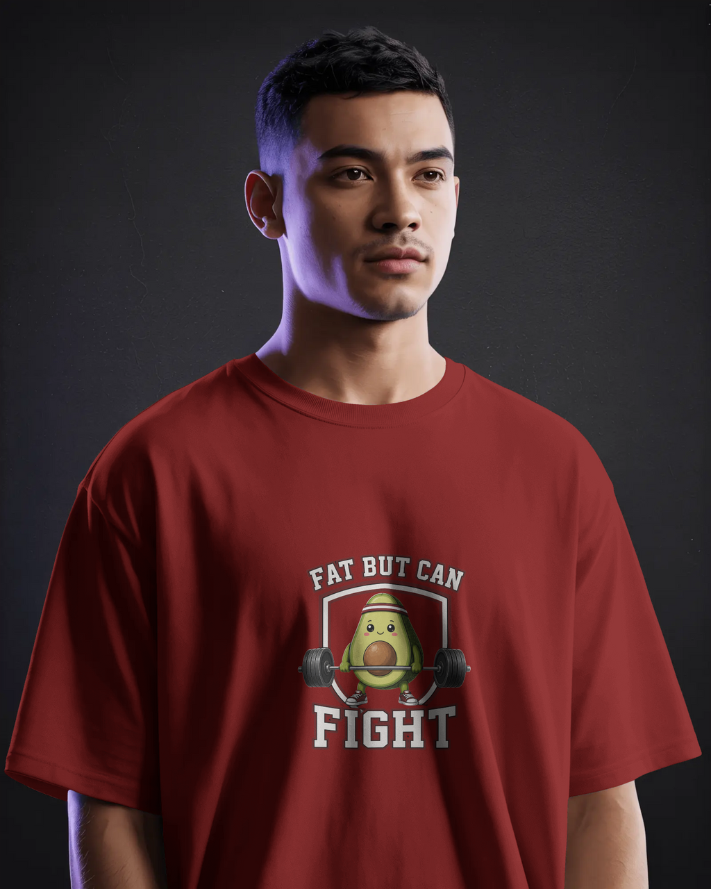Fat But Can Fight — Unisex Oversized Tee