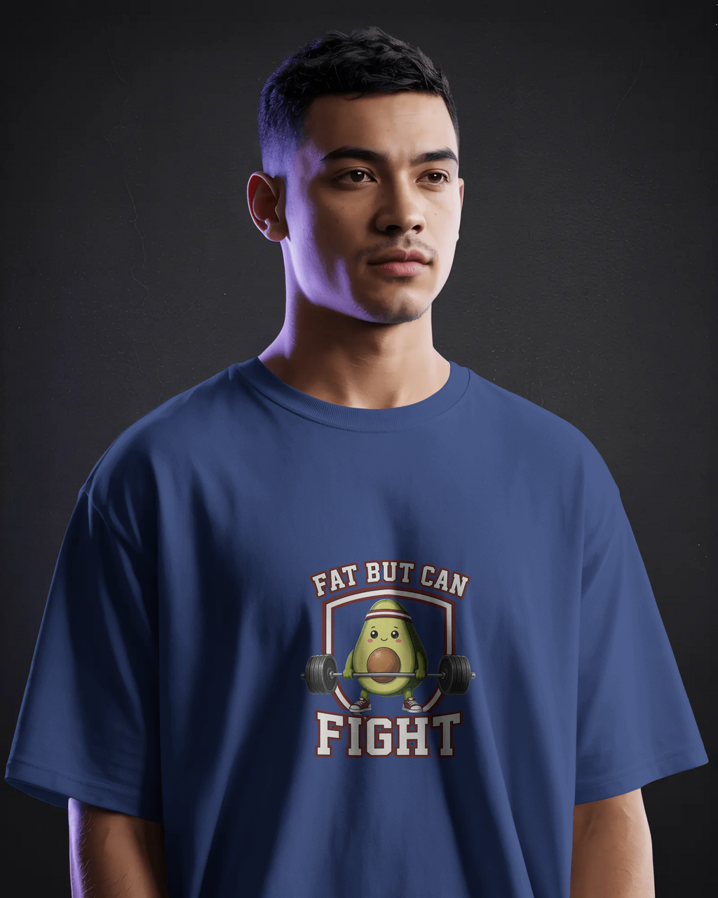 Fat But Can Fight — Unisex Oversized Tee