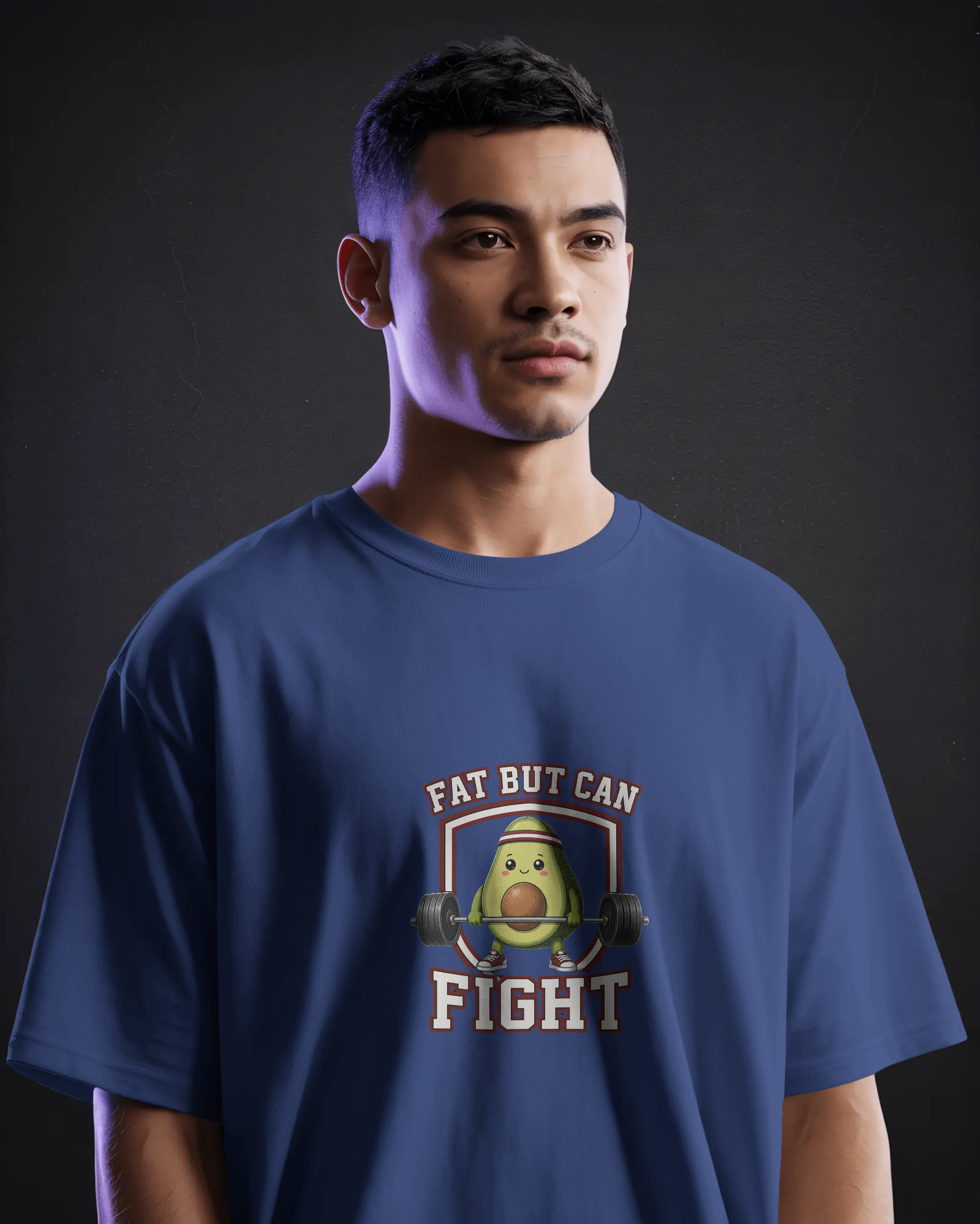 Fat But Can Fight — Unisex Oversized Tee