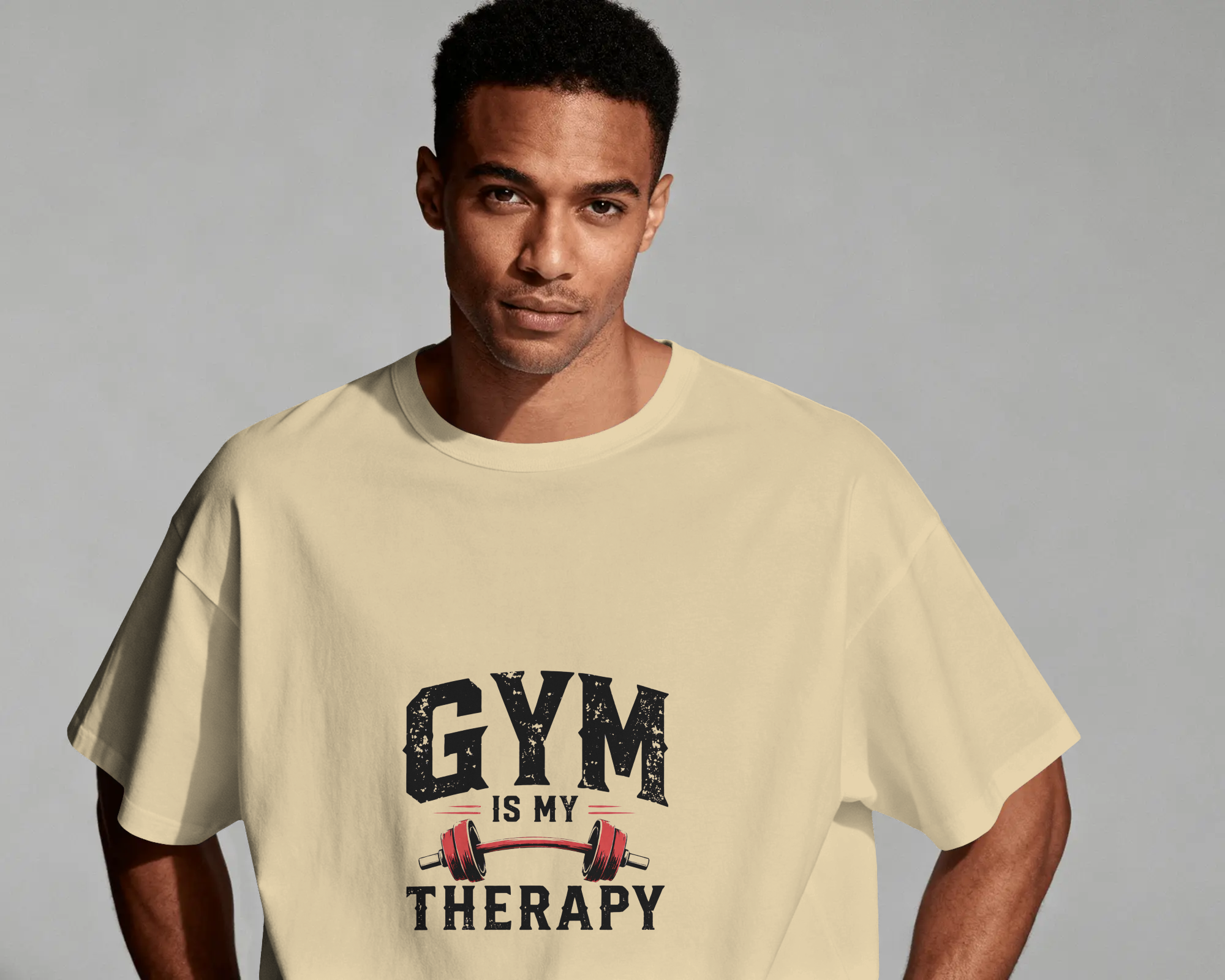 Therapy? I Heard Gym — Oversized Unisex Tee