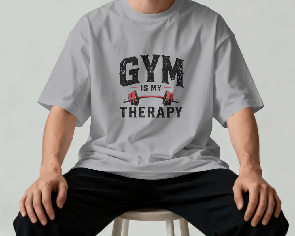 Therapy? I Heard Gym — Oversized Unisex Tee