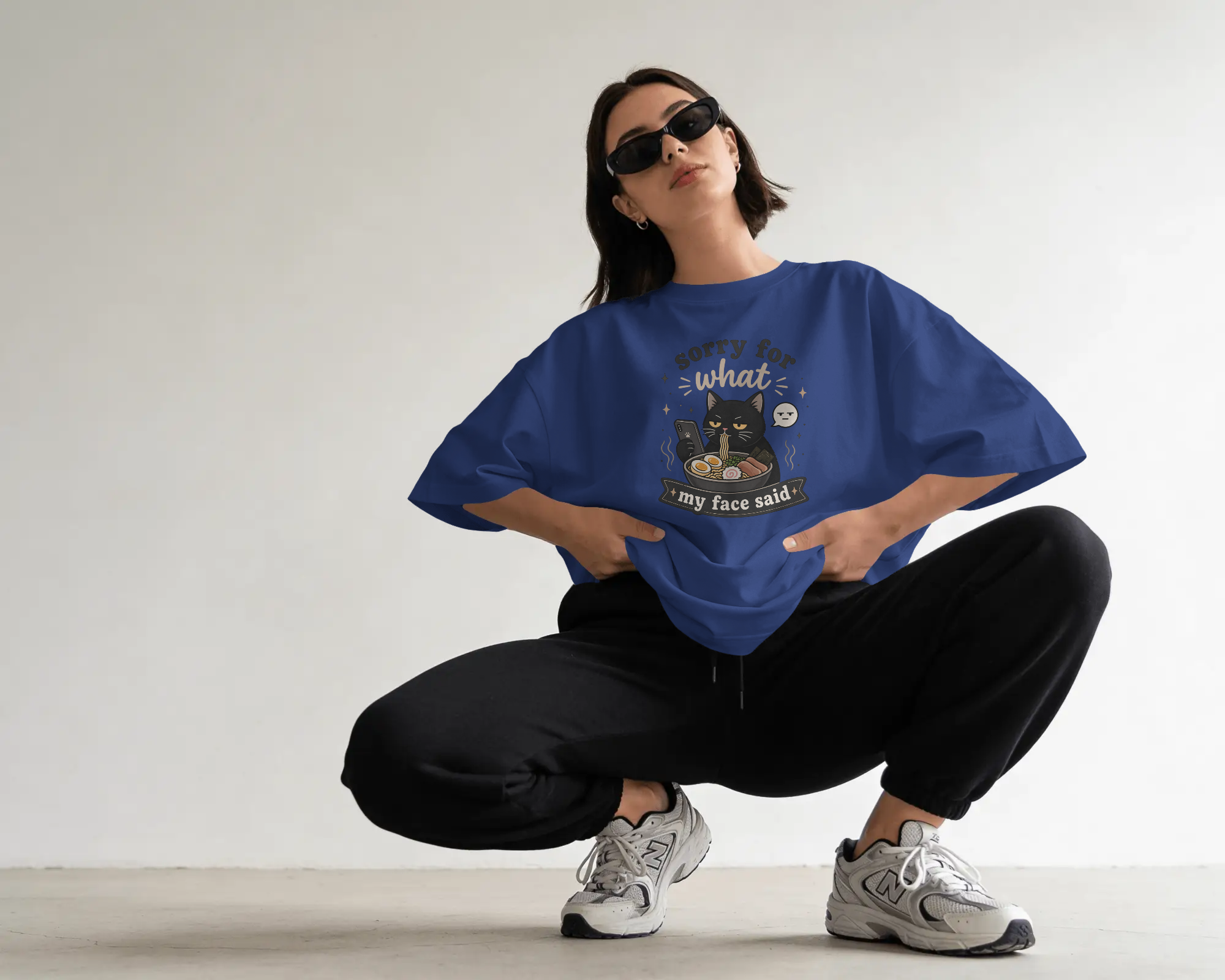 Sorry for what my face said - Oversized Tee