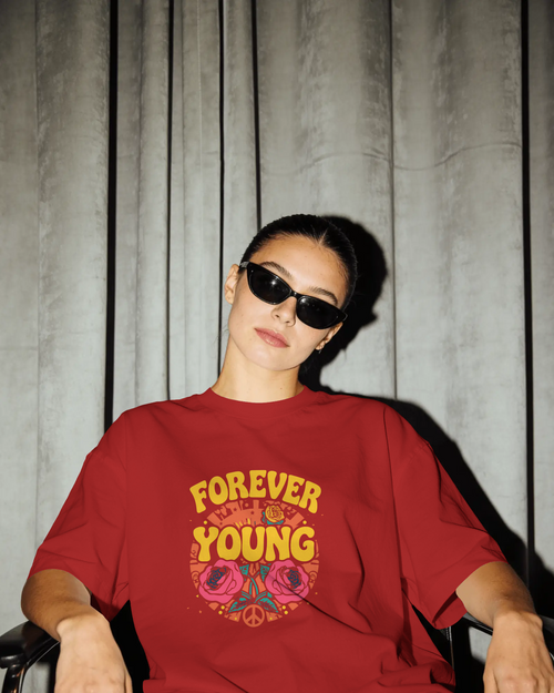 Forever Young- Oversized Tee
