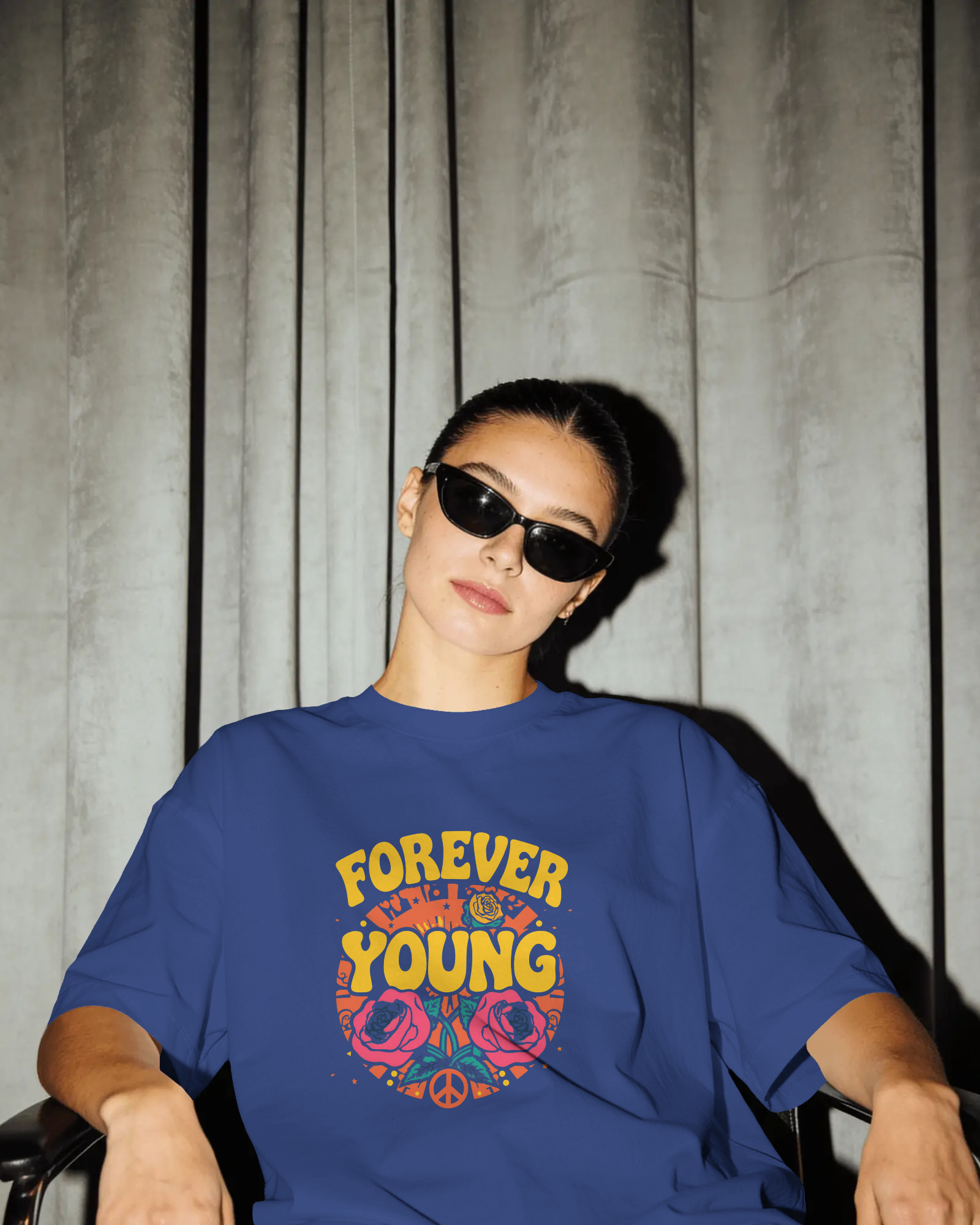 Forever Young- Oversized Tee