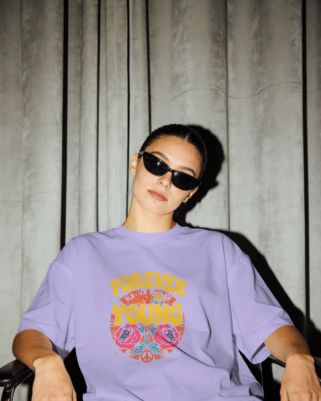 Forever Young- Oversized Tee