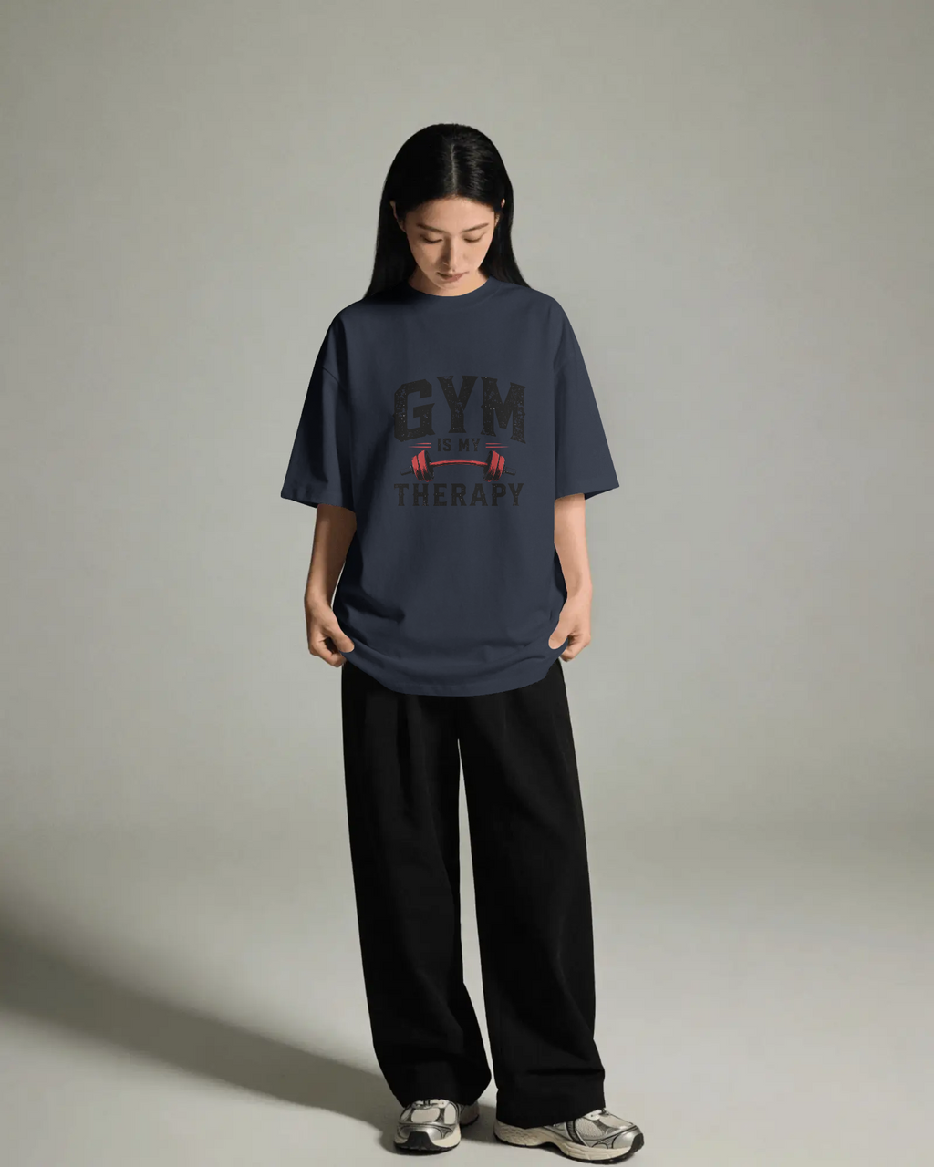 Therapy? I Heard Gym — Oversized Unisex Tee
