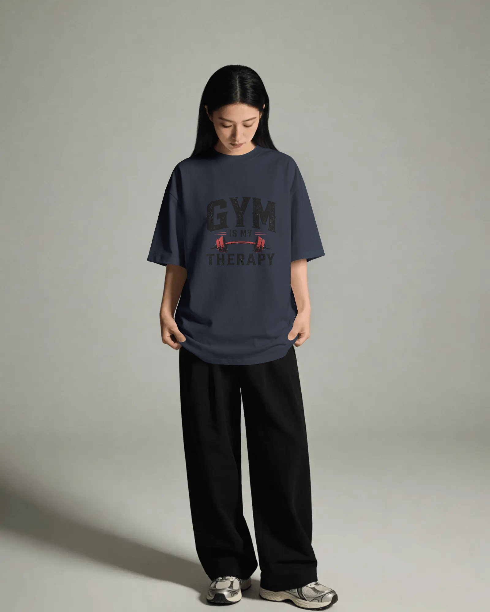 Therapy? I Heard Gym — Oversized Unisex Tee